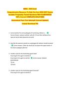 NBRC - SDS Exam  &NewLine;Comprehensive Resource To Help You Ace 2026-2027 Exams &NewLine;Includes Frequently Tested Questions With ELABORATED &NewLine;100&percnt; Correct COMPLETE SOLUTIONS &NewLine;Guaranteed Pass First Attempt&excl;&excl; Current Update&excl;&excl; &NewLine;Instant Download Pdf 