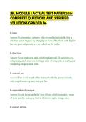 JBL MODULE 1 ACTUAL TEST PAPER 2026&NewLine;COMPLETE QUESTIONS AND VERIFIED&NewLine;SOLUTIONS GRADED A&plus;