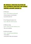 JBL MODULE 1 PRACTICE SOLUTION SET&NewLine;2026 AUTHENTIC QUESTIONS AND EXPERT&NewLine;VERIFIED ANSWERS GRADED A&plus;