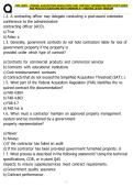 CON 1400V &ndash; FEDERAL ACQUISITION REGULATION &lpar;FAR&rpar; CONTRACT ADMINISTRATION STUDY GUIDE AND PRACTICE QUESTIONS WITH ANSWERS A&plus; VERIFIED LATEST VERSION