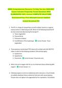NBRC Comprehensive Resource To Help You Ace 2026-2027 &NewLine;Exams Includes Frequently Tested Questions With &NewLine;ELABORATED 100&percnt; Correct COMPLETE SOLUTIONS &NewLine;Guaranteed Pass First Attempt&excl;&excl; Current Update&excl;&excl; &NewLine;Instant Download Pdf &NewLine;