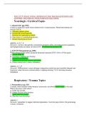 NUR 2755 IV EXAM 3 FINAL&colon; NEUROLOGY AND TRAUMA QUESTIONS AND ANSWERS &vert; 2026 UPDATE &vert; WITH COMPLETE SOLUTIONS&period;