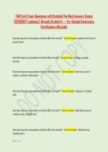 TAM Card Exam Questions with Detailed Verified Answers &lpar;latest &NewLine;2026&vert;2027 updates&rpar; &vert; Already Graded A&plus; -- for Alcohol Awareness &NewLine;Certification &lpar;Nevada&rpar;