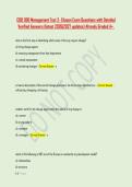 COB 300 Management Test 2- Eliason Exam Questions with Detailed &NewLine;Verified Answers &lpar;latest 2026&vert;2027 updates&rpar; Already Graded A&plus;&period; 