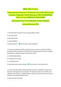 NBRC TMC Practice  &NewLine;Comprehensive Resource To Help You Ace 2026-2027 Exams &NewLine;Includes Frequently Tested Questions With ELABORATED &NewLine;100&percnt; Correct COMPLETE SOLUTIONS &NewLine;Guaranteed Pass First Attempt&excl;&excl; Current Update&excl;&excl; &NewLine;Instant Download Pdf