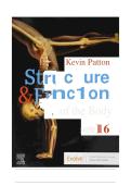test bank  for Structure & Function of the Body&comma; 16th Edition by Thibodeau & Patton