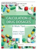 Calculation of Drug Dosages 12th Edition&NewLine;it&period;&period;&period;w&NewLine;by Sheila J&period;Ogden&comma;LindaFluharty Chapter 1-19 &vert; Complete Test Bank
