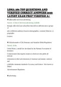 LOMA 280 TOP QUESTIONS AND&NewLine;VERIFIED CORRECT ANSWERS 2026&NewLine;LATEST EXAM PREP VERIFIED A&plus;&NewLine;