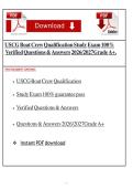 USCG Boat Crew Qualification Study Exam ss100&percnt;  Verified Questions & Answers 2026&sol;2027Grade A&plus;&period;