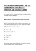 MAT 136 MODULE 6 PROBLEM SET SNH 2026&NewLine;COMPREHENSIVE MATH PRACTICE&NewLine;QUESTIONS AND SOLUTIONS VERIFIED
