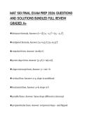 MAT 150 FINAL EXAM PREP 2026 QUESTIONS&NewLine;AND SOLUTIONS BUNDLED FULL REVIEW&NewLine;GRADED A&plus;&NewLine;