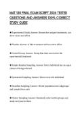 MAT 150 FINAL EXAM SCRIPT 2026 TESTED&NewLine;QUESTIONS AND ANSWERS 100&percnt; CORRECT&NewLine;STUDY GUIDE&NewLine;
