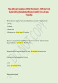 Psyc 290 Exam Questions with Verified Answers &lpar;100&percnt; Correct&rpar; &NewLine;&vert;Latest 2026&sol;2027updates &vert; Already Graded A&plus;&vert; on Life Span &NewLine;Psycholog 