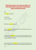 PN 3004 Final Exam Questions with Verified Answers &lpar;100&percnt; Correct&rpar; &NewLine;&vert;Latest 2026&sol;2027updates &vert; Already Graded A&plus; &vert;Child Development&comma; &NewLine;Pregnancy&comma; Mental Health & Nursing Care 