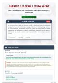 NUR 112 Final Exam Review 260&plus; &lpar;Updated 2026&rpar; Official-Style Exam Pack   Verified Answers   Expert-Reviewed