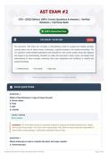 AST Exam -2 170&plus; &lpar;2026 Edition&rpar; 100&percnt; Correct Questions & Answers   Verified Solutions   Full Exam Bank