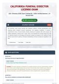 California Funeral Director License Exam 120&plus; &lpar;Premium 2026&rpar; Exam Training Kit   100&percnt; Verified Answers   A&plus; Success Rate