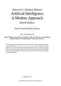 Solution Manual for Artificial Intelligence&colon; A Modern Approach 4th Edition by Stuart Russell & Peter Norvig &vert; ISBN 978-0134610993 &vert; Comprehensive AI Instructor Solutions Manual