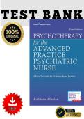 Full Test Bank for Psychotherapy for the Advanced Practice Psychiatric Nurse&colon; A How-To Guide for Evidence-Based Practice 3rd Edition by Kathleen Wheeler Complete Chapter-by-Chapter Coverage Verified Questions & Correct Answers Detailed Rationales &sol; Explan