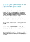 POLS 2302 - Intro to American Gov&period; II Exam 1 Questions With Correct Answers&period;
