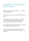 POLS 2302 Exam 1 &lpar;Chapters 1-3&rpar; Questions With Correct Answers