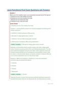 Local Anesthesia Final Exam Questions and Answers&NewLine;
