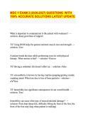 MDC 1 EXAM 2 &vert;2026-2027&vert; QUESTIONS WITH 100&percnt; ACCURATE SOLUTIONS LATEST UPDATE
