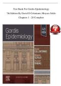 &NewLine;Test Bank For Gordis Epidemiology&NewLine;7th Edition By David D Celentano&semi; Moyses Szklo&NewLine;Chapters 1 - 20 Complete &NewLine;