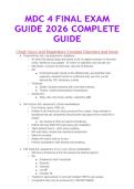 MDC 4 FINAL EXAM GUIDE 2026 COMPLETE GUIDE&NewLine;&NewLine;MDC 4 FINAL EXAM GUIDE 2026 COMPLETE GUIDE