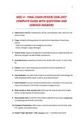 MDC 4 &ndash; FINAL EXAM REVIEW 2026-2027 COMPLETE GUIDE WITH QUESTIONS AND VERIFIED ANSWERS