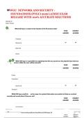 WGU NETWORK AND SECURITY  EXAM QUESTIONS WITH 100&percnt; ACCURATE SOLUTIONS &plus; RATIONALES