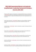 WGU C484 Organizational Behavior and Leadership Simplified Guide