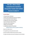 Poli 330 - Week 3 Edapt Comprehensive Questions &lpar;Frequently Tested&rpar; with Verified Answers Graded A&plus;
