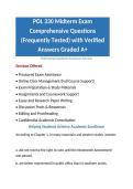 POL 330 Midterm Exam Comprehensive Questions &lpar;Frequently Tested&rpar; with Verified Answers Graded A&plus;