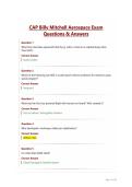 CAP Billy Mitchell Aerospace Exam Questions & Answers&NewLine;