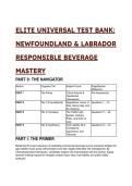 &lbrack;S-Tier&rsqb; 2026&sol;2027 Newfoundland & Labrador Responsible Beverage Mastery&colon; Elite Test Bank & Regulatory Cheat Sheet