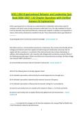 WGU C484&NewLine; Organizational Beha&NewLine;vior and Leadership Quiz Bank 2026&ndash;2027 &vert; Practice Questions & Verified Answers