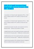 1135 Life & Health Insurance Exam&period; Questions with Correct Answers 2026-2027&period; Graded A