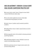 HESI OB MATERNITY VERSION 2 TEST PAPER&NewLine;2026 SOLUTIONS EXPERT GUIDE