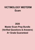 Victimology Midterm Exam Questions and Answers PDF Study Guide