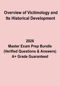 Overview of Victimology and Its Historical Development Exam Questions and Answers PDF Study Guide