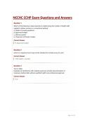 NCCHC CCHP Exam Questions and Answers&NewLine;