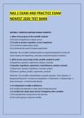 NAS 2 EXAM AND PRACTICE EXAM &NewLine;NEWEST 2026 TEST BANK 