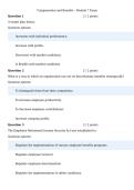 Compensation and Benefits &ndash; Module 5 Quiz &ndash; Practice Questions with Answers