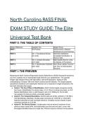 2026&sol;2027 North Carolina  RASS Final Exam Study Guide&colon; The Elite Universal Test Bank &vert; 20&plus; S-Tier Q&A with Distractor Analysis