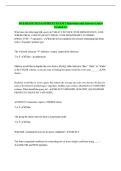 DATABASE MANAGEMENT EXAM 2 Questions and Answers Latest Graded A&plus;