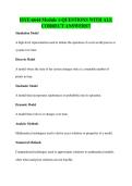 ISYE-6644 Module 1-QUESTIONS WITH ALL&NewLine;CORRECT ANSWERS