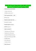 NURS 507 Exam 2-Questions with 100&percnt; Correct&NewLine;Answers &vert; Verified &vert; Latest Update 2026