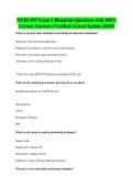 NURS 507 Exam 1 Blueprint-Questions with 100&percnt;&NewLine;Correct Answers &vert; Verified &vert; Latest Update 2026&excl;