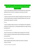 NURS 507 &lpar;Health Assessment&rpar; Exam &num;1 Questions&NewLine;with 100&percnt; Correct Answers &vert; Verified &vert; Latest&NewLine;Update 2026